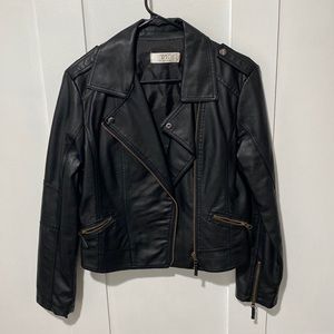 Black Faux Leather Jacket